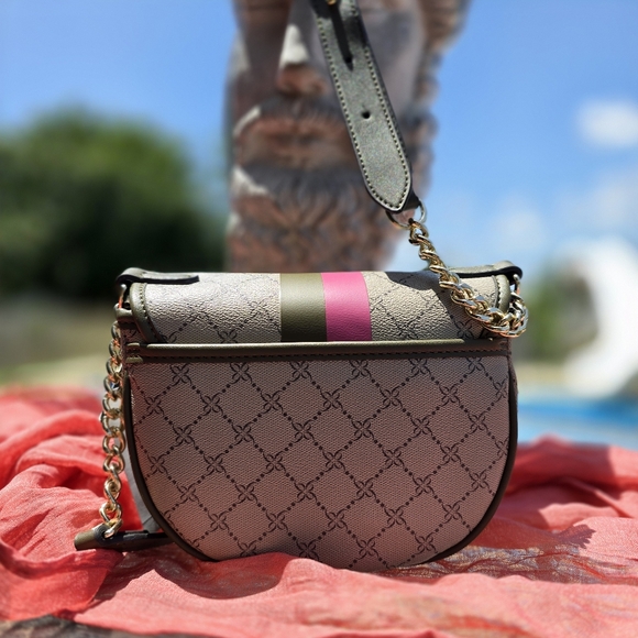 Nine West Green and Pink Crossbody Bag - Picture 6 of 12